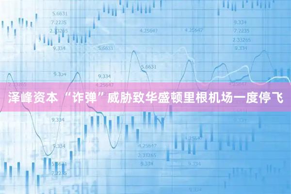 泽峰资本 “诈弹”威胁致华盛顿里根机场一度停飞